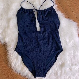 Aerie Navy Swim One Piece M